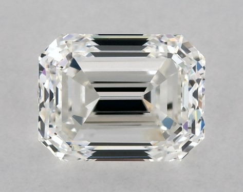 Emerald Cut Diamond - Side View