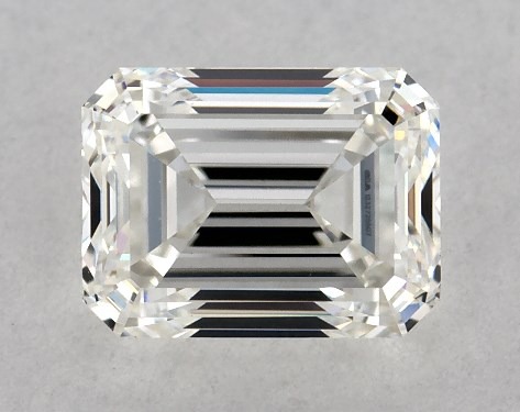 Emerald Cut Diamond - In Setting